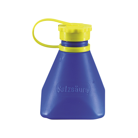 Freund Hydrochloric Acid Bottle Blue