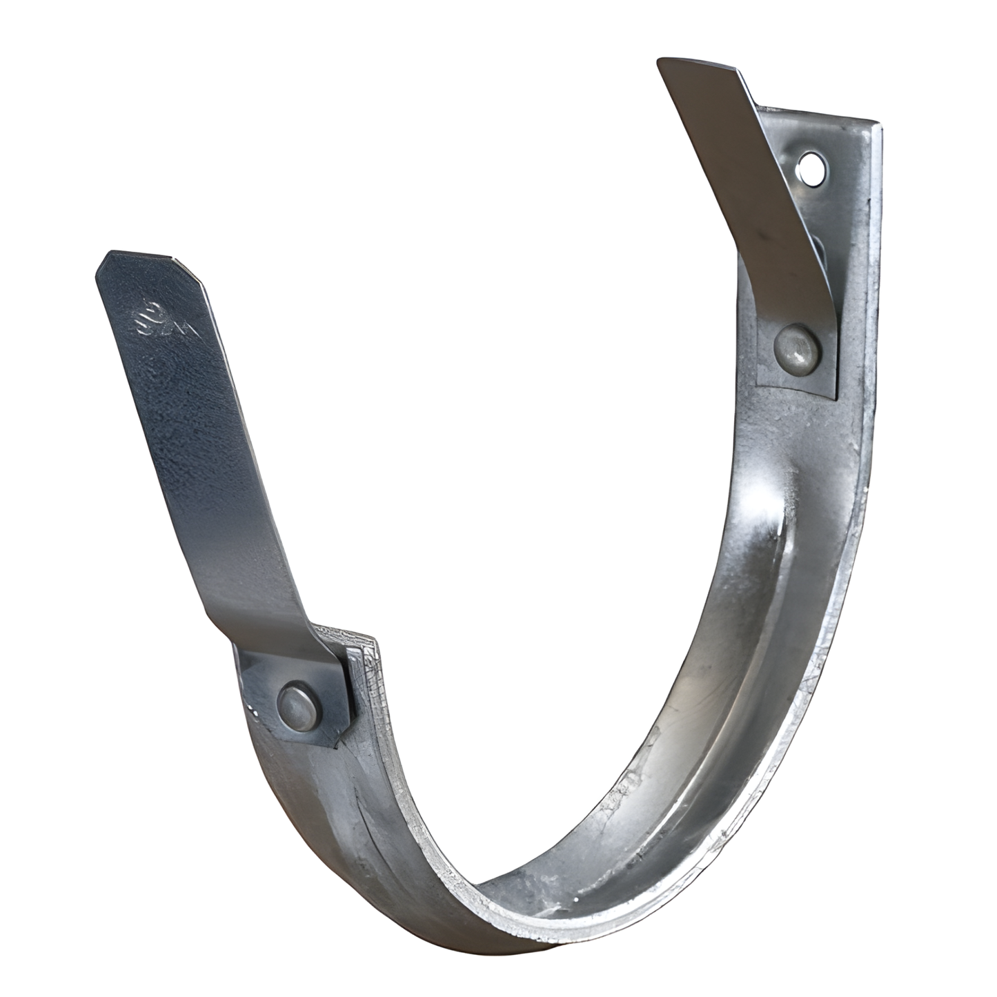 Hot-Dipped Fascia Mount Gutter Hangers for Galv. Half-Round Gutters - 5"