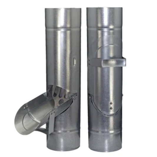 Inline Downspout Cleanouts for Galv. Half-Round Gutters - 4"