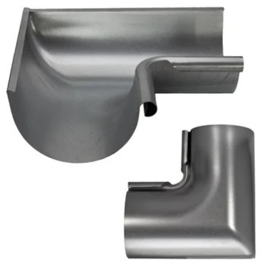 Inside Corner Miters for Galv. Half-Round Gutters - 6"
