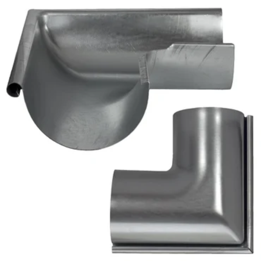 Outside Corner Miters for Galv. Half-Round Gutters - 6"