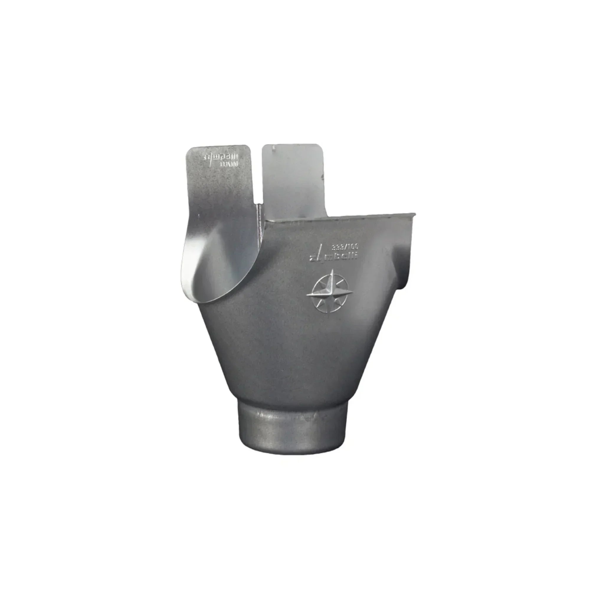 Gutter Drop Point Socket Downspout Star Drop Outlets for Galv. Half-Round Gutters - 5” to 3 ...