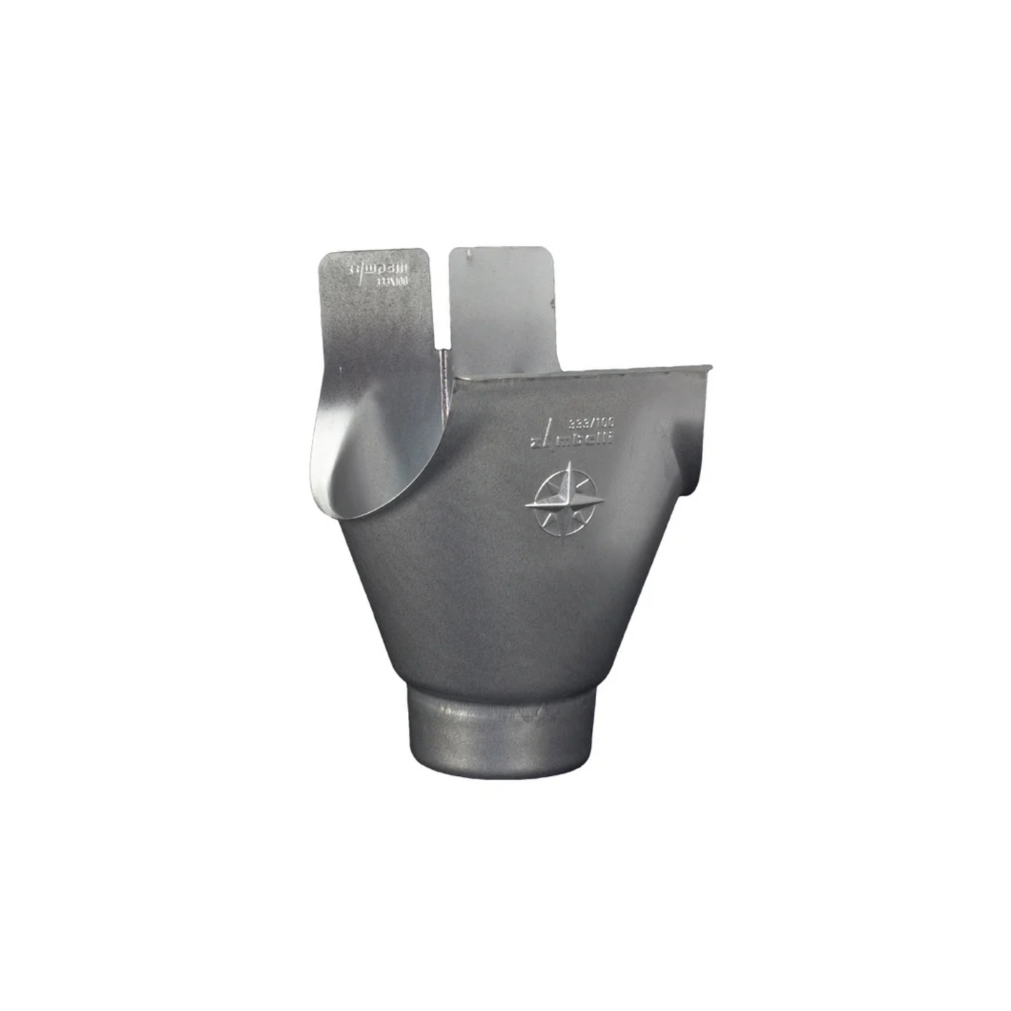 Downspout Star Drop Outlets for Galv. Half-Round Gutters - 5” to 4"