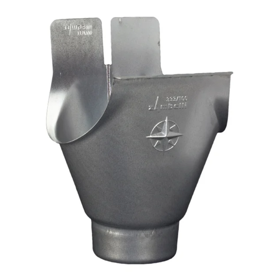 Downspout Star Drop Outlets for Galv. Half-Round Gutters - 6” to 3"