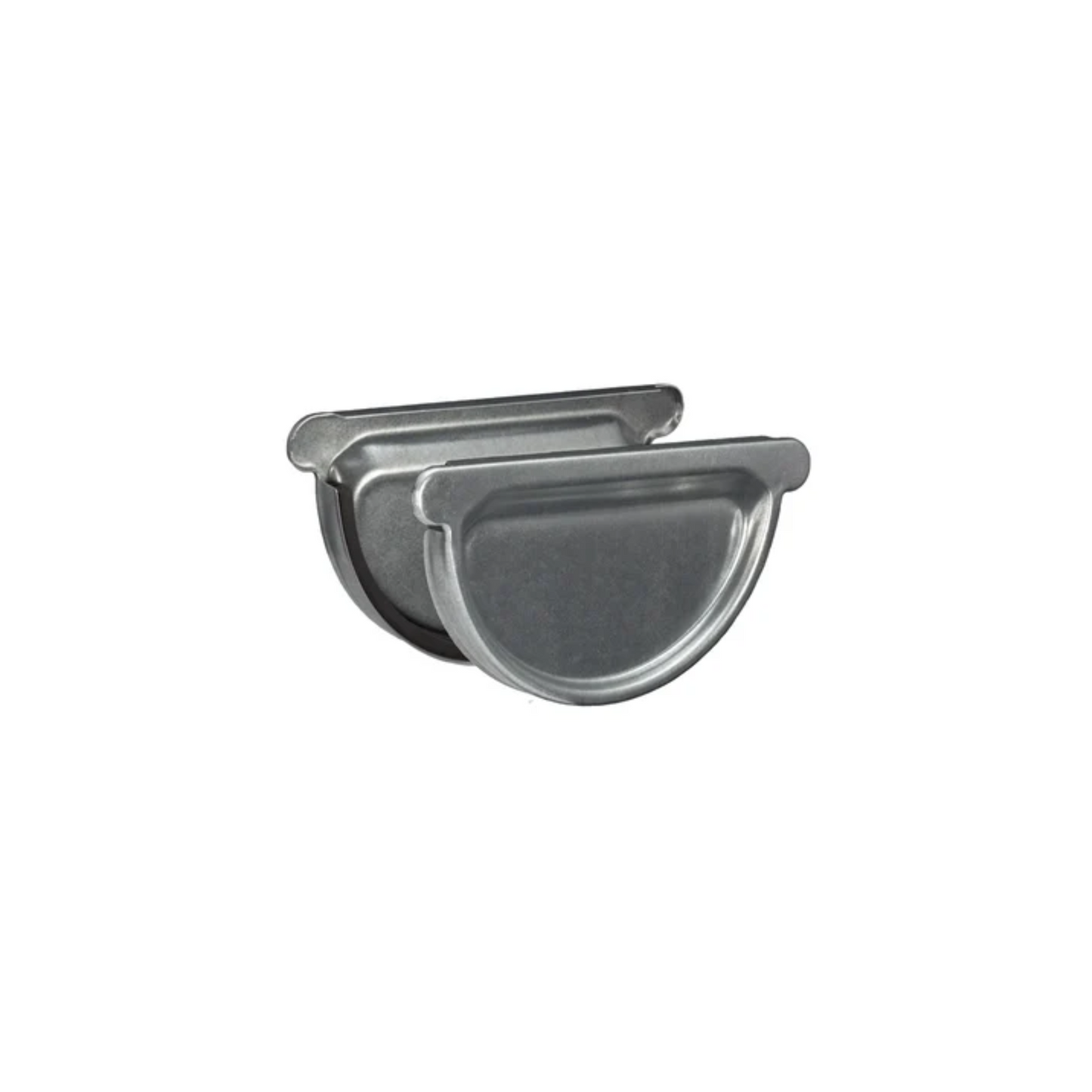 Universal Gutter Endcaps for Galv. Half-Round Gutters - 6"