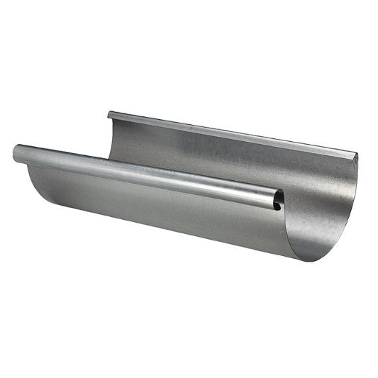 Half-Round Galvanized Steel Gutter by Zambelli - 6" x 10'0"