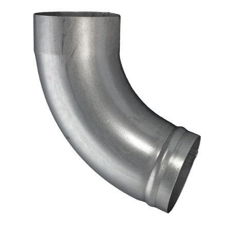 3.1° Galvanized Downspout Beaded Ground Elbow