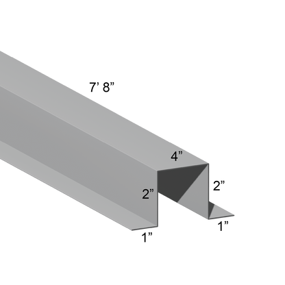 G90 Galvanized Hat Channel