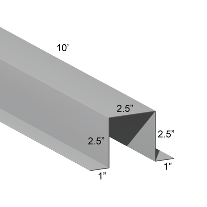 G90 Galvanized Hat Channel