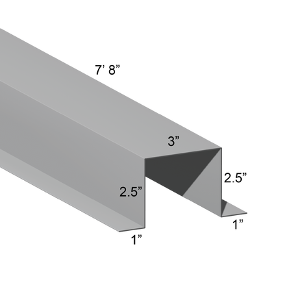 G90 Galvanized Hat Channel