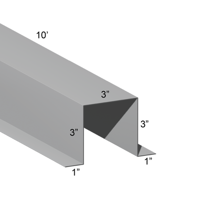G90 Galvanized Hat Channel