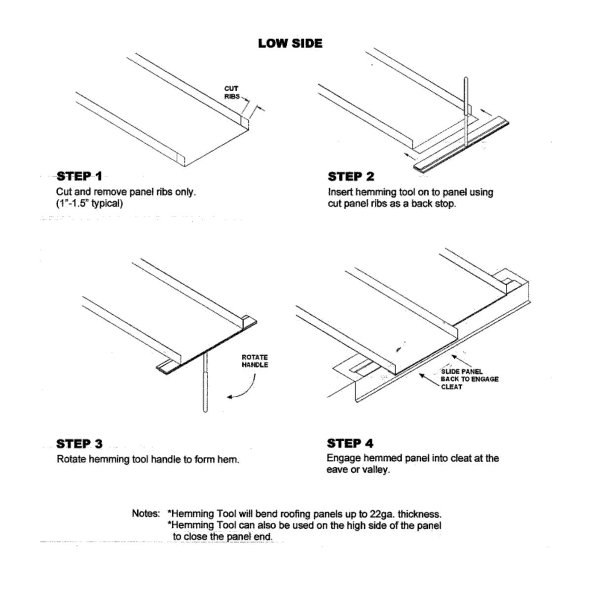 Hemming Tool for Metal Roof Panels – RapidMaterials