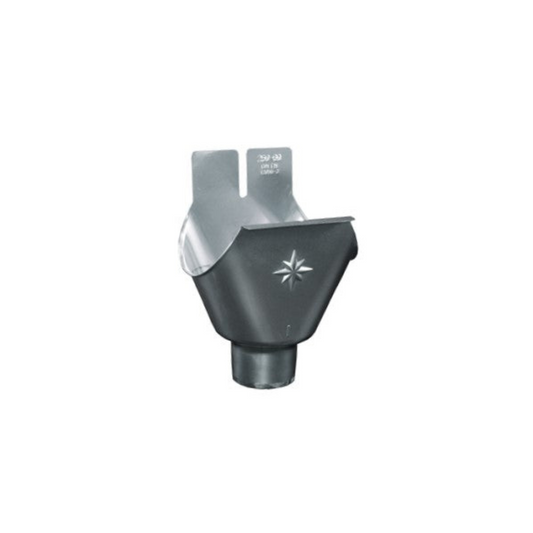 Downspout Star Drop Outlets for Lead-Coated Copper for Half-Round Gutters - 5" to 3"