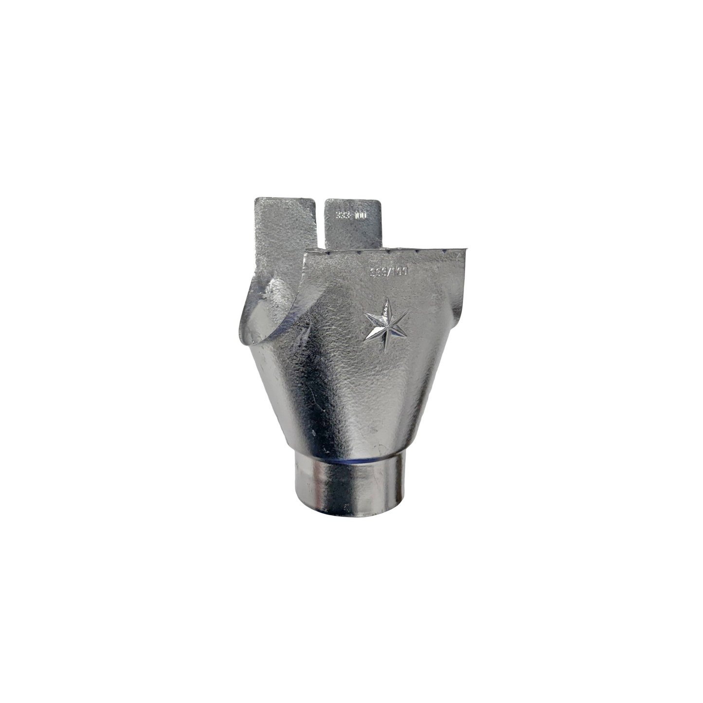 Downspout Star Drop Outlets for Lead-Coated Copper for Half-Round Gutters - 5" to 3"