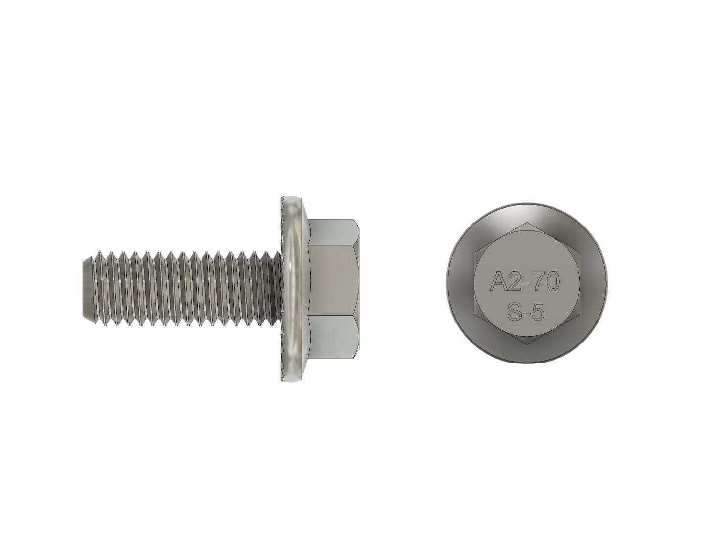 M8-1.25x20mm Flanged Bolt
