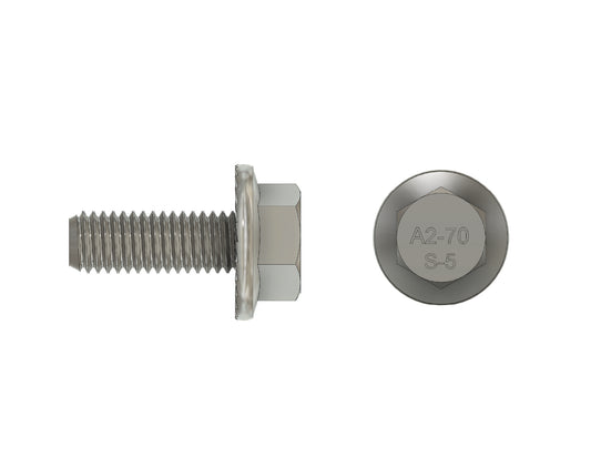 M8-1.25x20mm Flanged Bolt