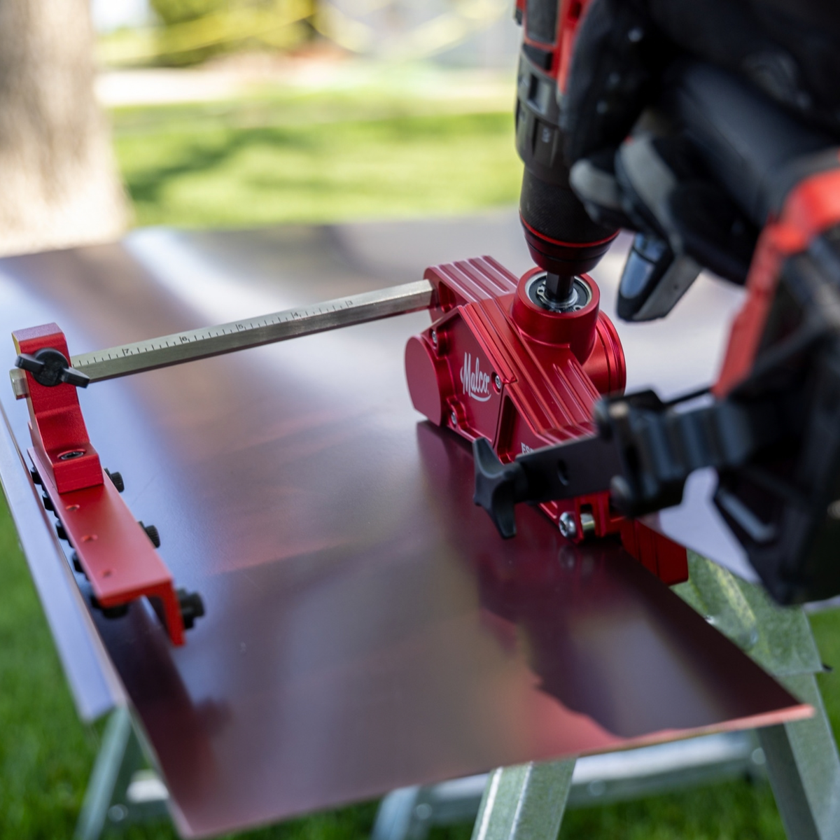Malco FSPC Standing Seam Panel Cutter - Drill-Powered Metal Roofing Panel Slitter