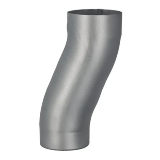 Downspout 2" Offsets for Painted Half-Round Gutters - 3" - Natural Gray Metallic