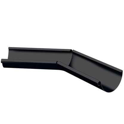 Nordic Steel 135° Inside Gutter Miter – 6" – Black