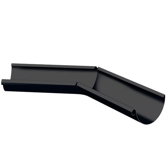 Nordic Steel 135° Inside Gutter Miter – 6" – Black