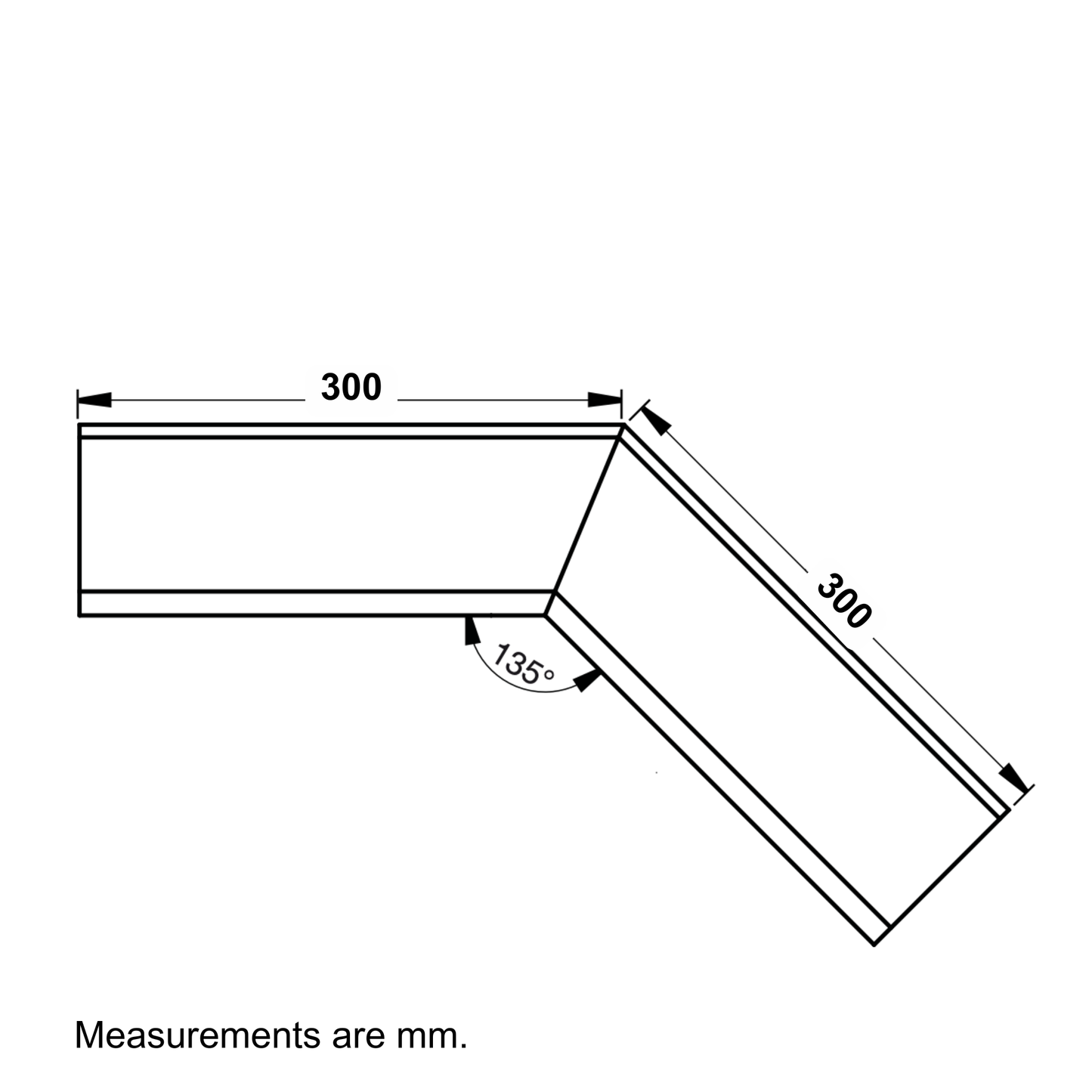 Nordic Steel 135° Inside Gutter Miter – 6" – Dark Bronze