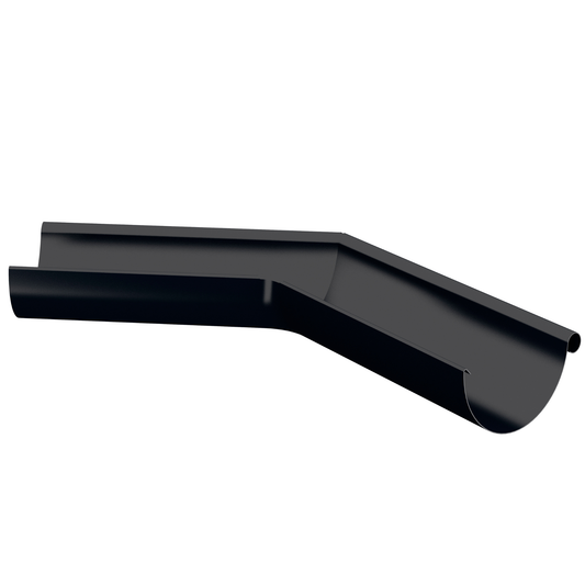 Nordic Steel 135° Outside Gutter Miter – 6" – Black