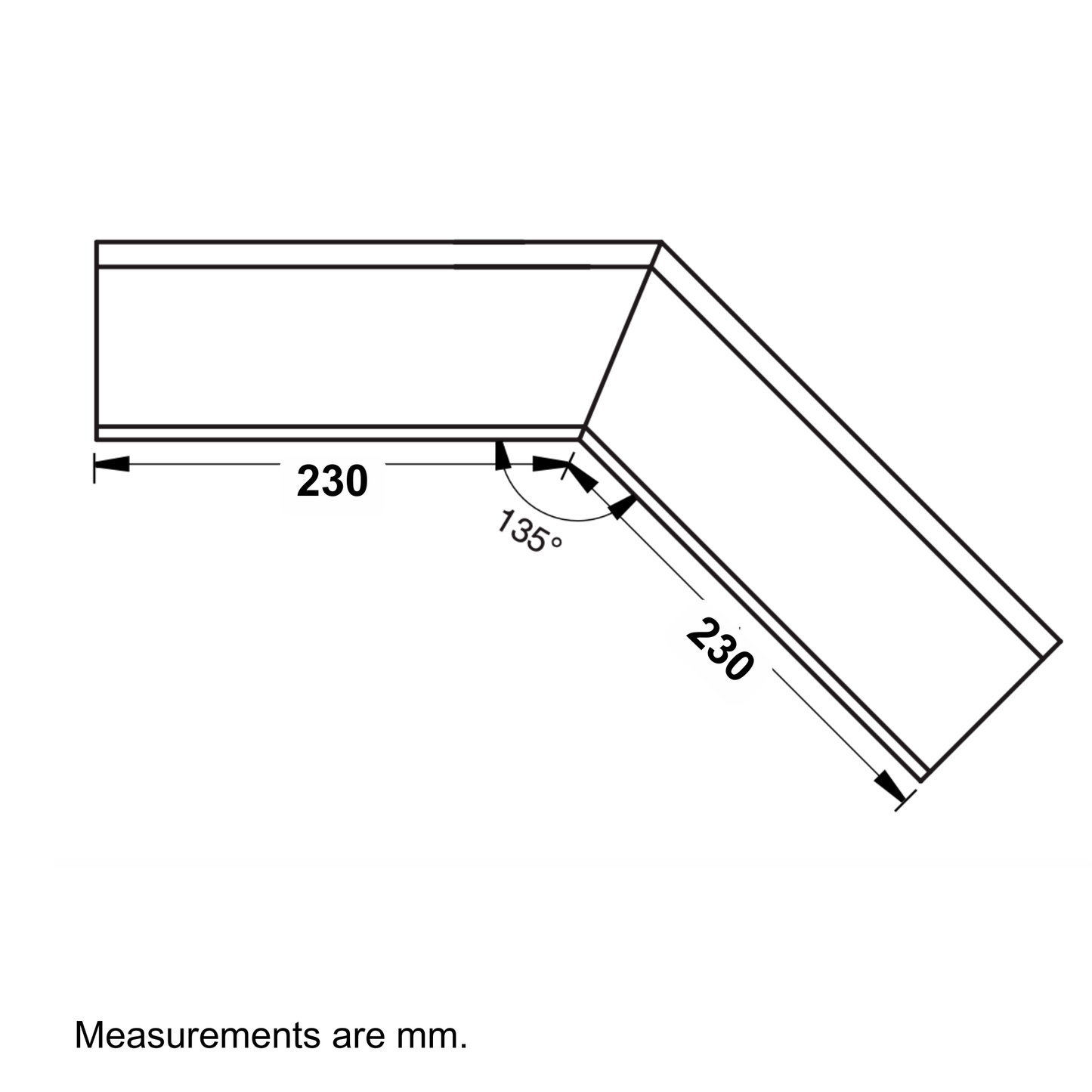 Nordic Steel 135° Outside Gutter Miter – 6" – Dark Bronze
