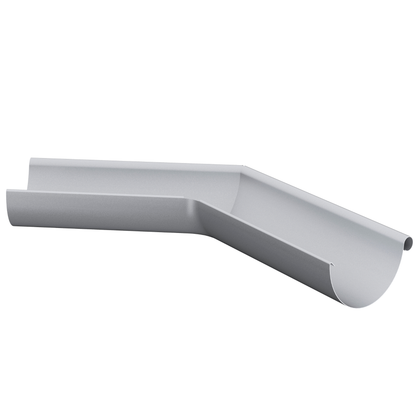 Nordic Steel 135° Outside Gutter Miter – 6" – Silver Metallic