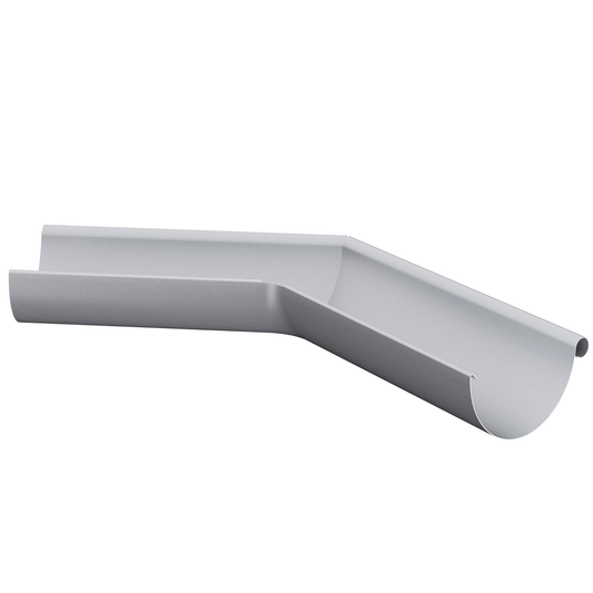 Nordic Steel 135° Outside Gutter Miter – 6" – Silver Metallic