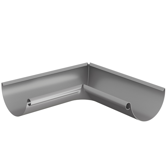 Nordic Steel 90° Inside Gutter Miter – 6" – Anthracite Metallic
