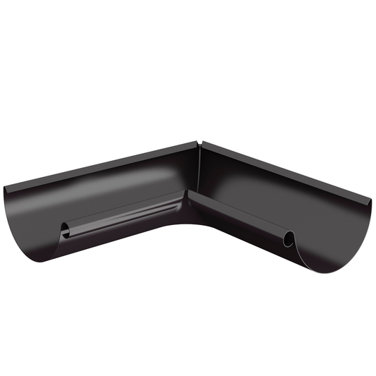 Nordic Steel 90° Inside Gutter Miter – 6" – Dark Bronze