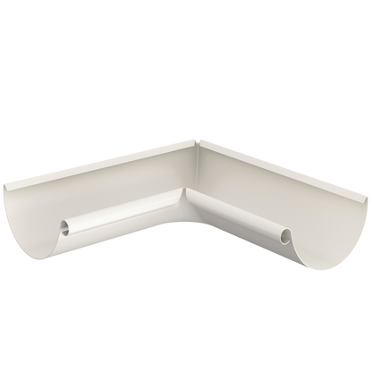 Nordic Steel 90° Inside Gutter Miter – 6" – White