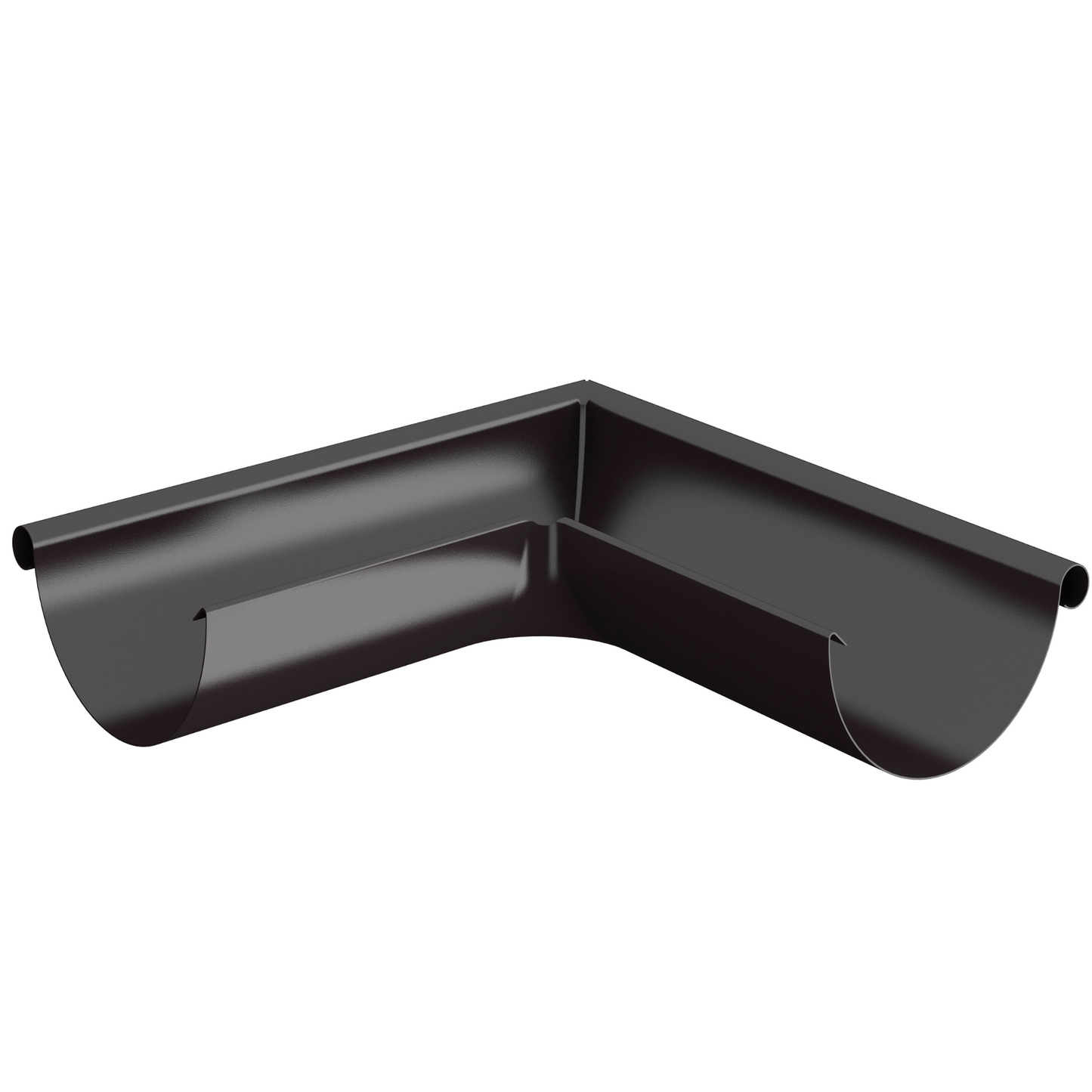 Nordic Steel 90° Outside Gutter Miter – 6" – Dark Bronze