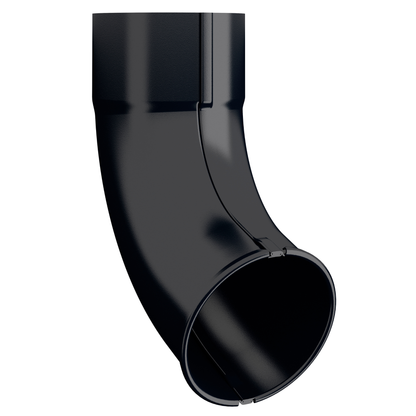 Nordic Steel 70° Beaded Elbow – 4" – Black