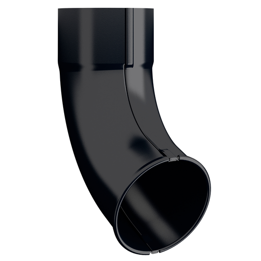 Nordic Steel 70° Beaded Elbow – 4" – Black