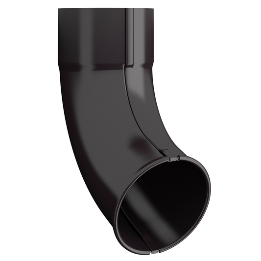 Nordic Steel 70° Beaded Elbow – 4" – Dark Bronze