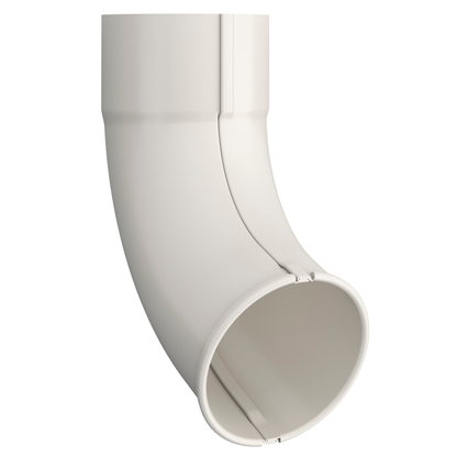 Nordic Steel 70° Beaded Elbow – 4" – White