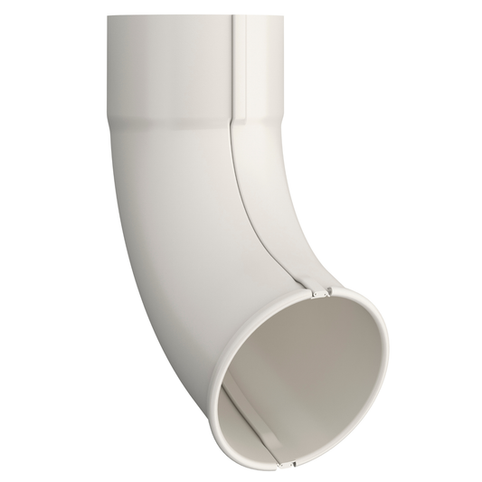 Nordic Steel 70° Beaded Elbow – 4" – White