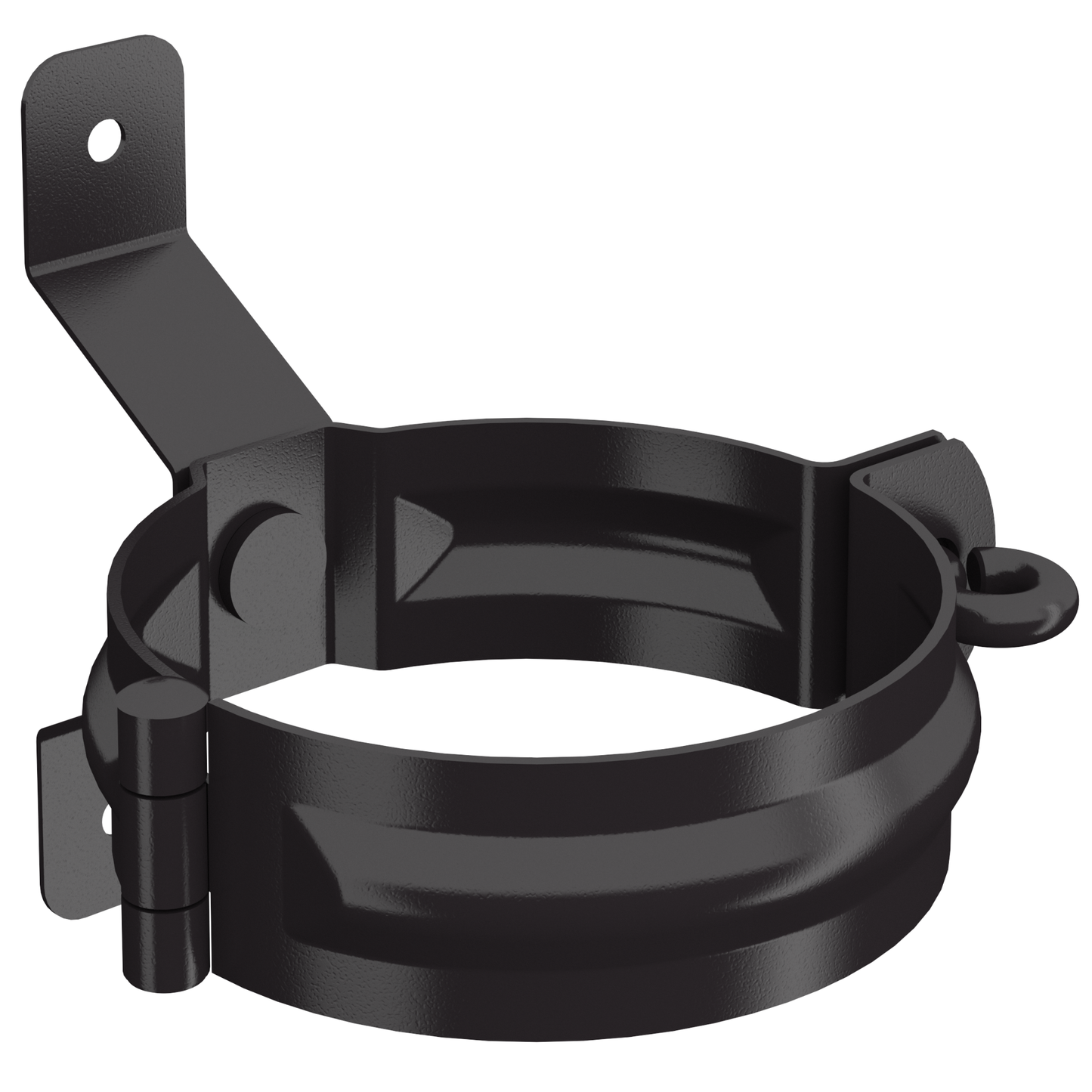 Nordic Steel Round Downspout Bracket – 4" – Dark Bronze
