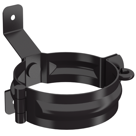 Nordic Steel Round Downspout Bracket – 4" – Dark Bronze