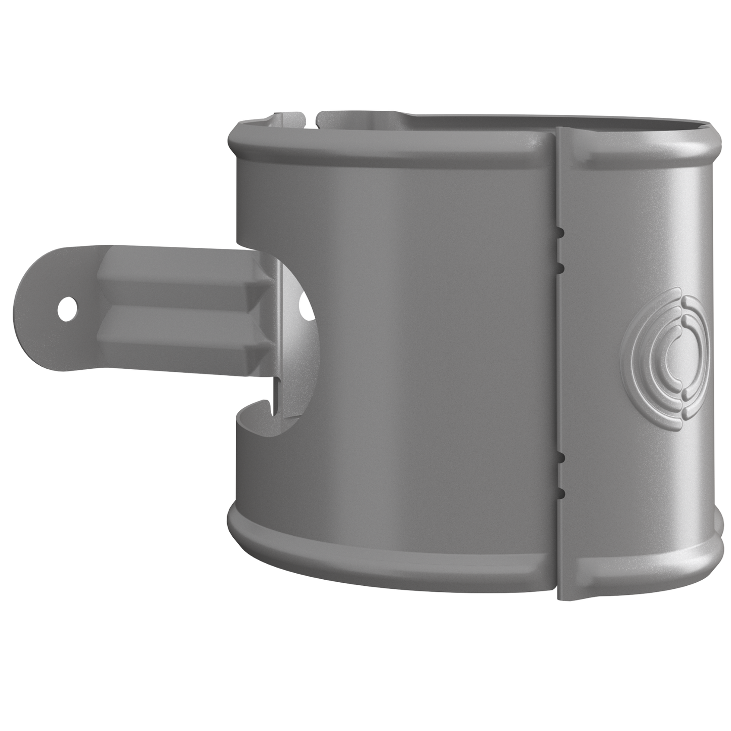 Nordic Steel Round Downspout Wide Bracket – 4" – Anthracite Metallic