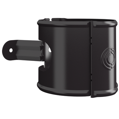 Nordic Steel Round Downspout Wide Bracket – 4" – Dark Bronze