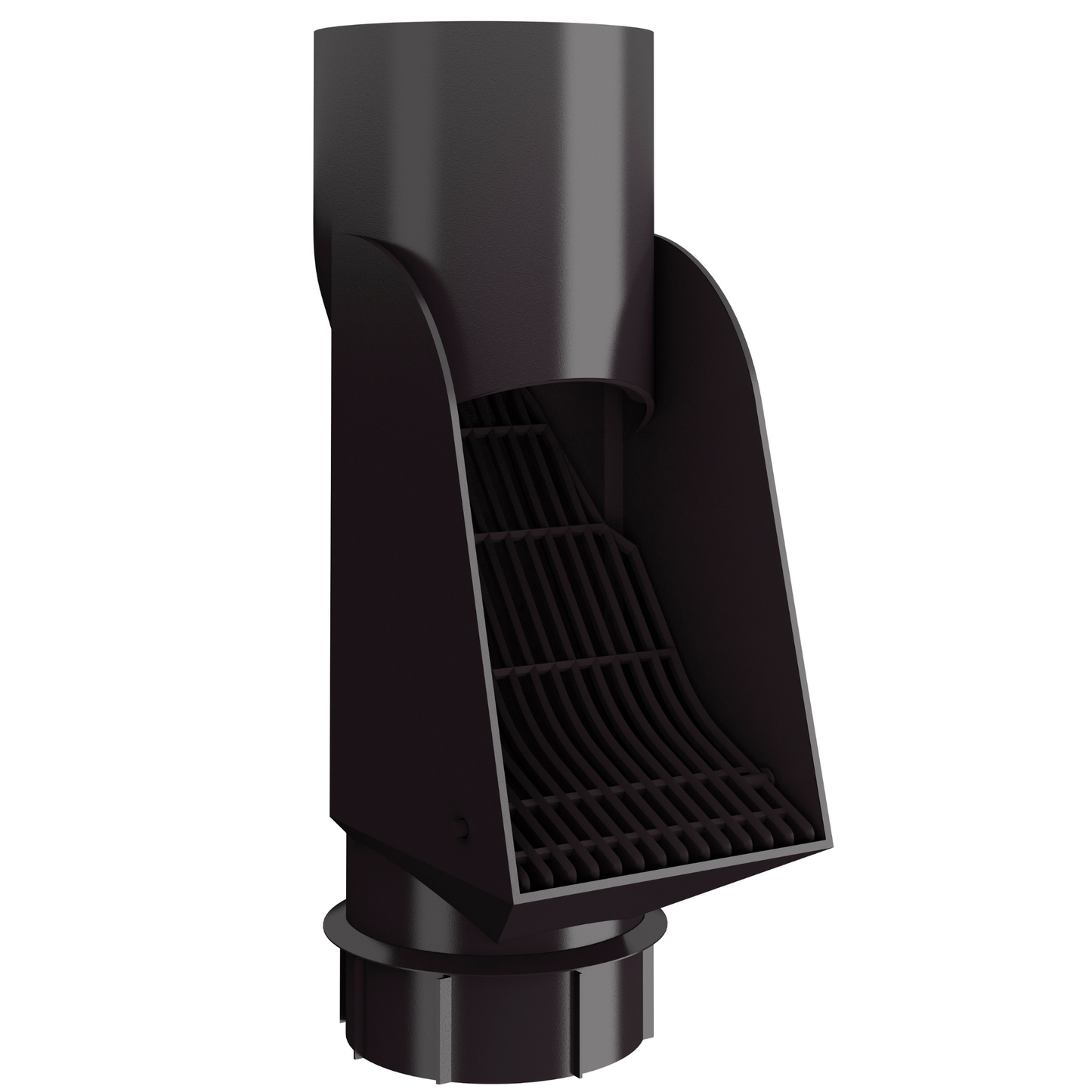 Nordic Steel Inline Downspout Cleanout Chute – 4" – Dark Bronze