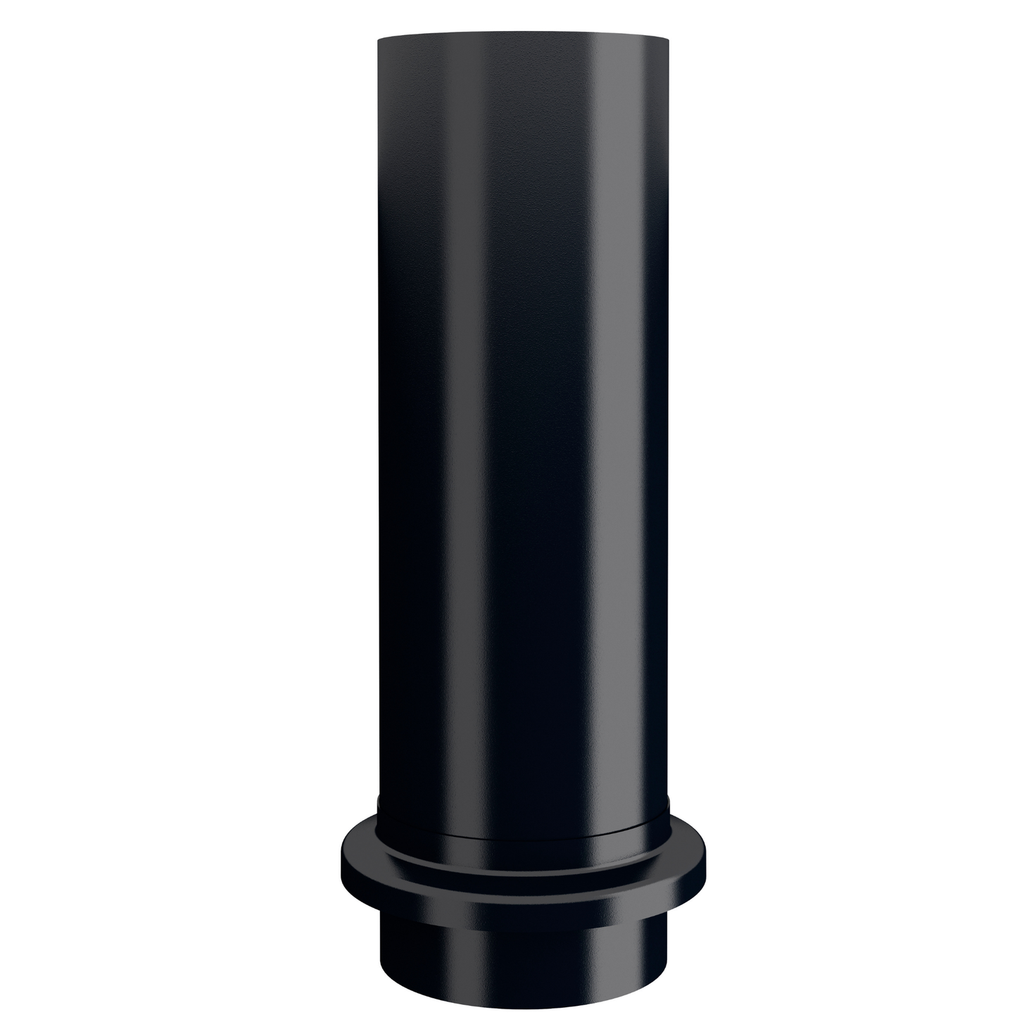 Nordic Steel Round Downspout Drain Tile Extension – 4" – Black