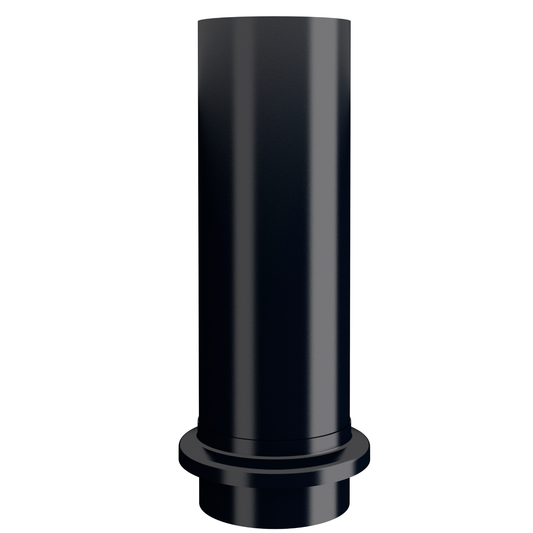 Nordic Steel Round Downspout Drain Tile Extension – 4" – Black