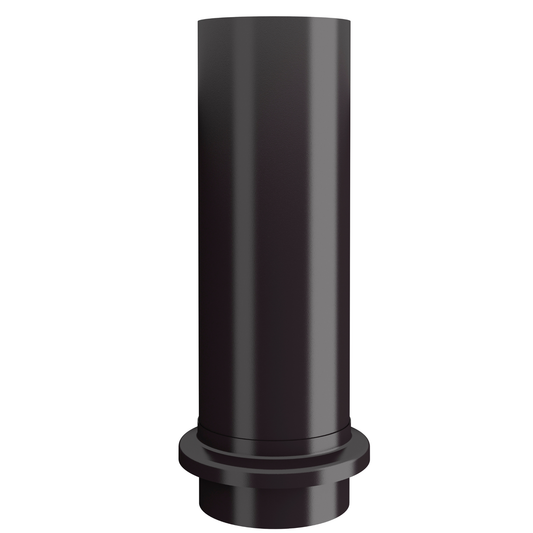 Nordic Steel Round Downspout Drain Tile Extension – 4" – Dark Bronze