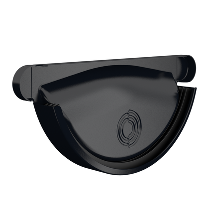 Nordic Steel Universal Gutter End Cap – 6" – Black
