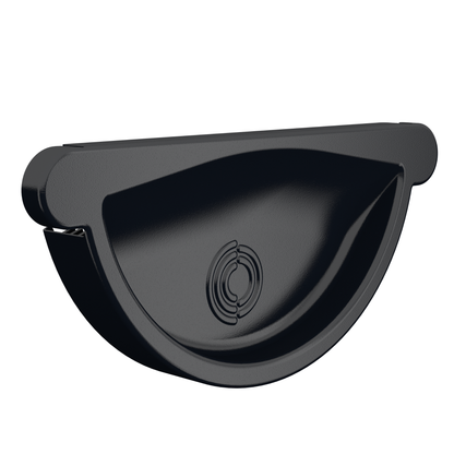 Nordic Steel Universal Gutter End Cap – 6" – Black