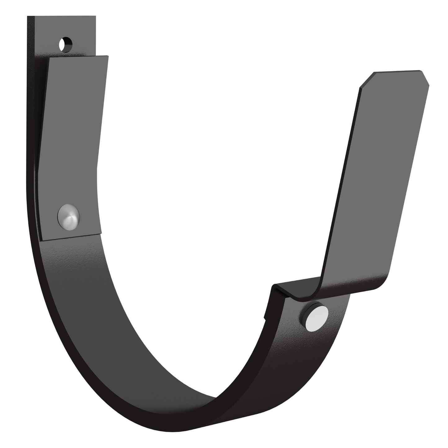 Nordic Steel Gutter Fascia Hanger with Tab – 6" – Dark Bronze