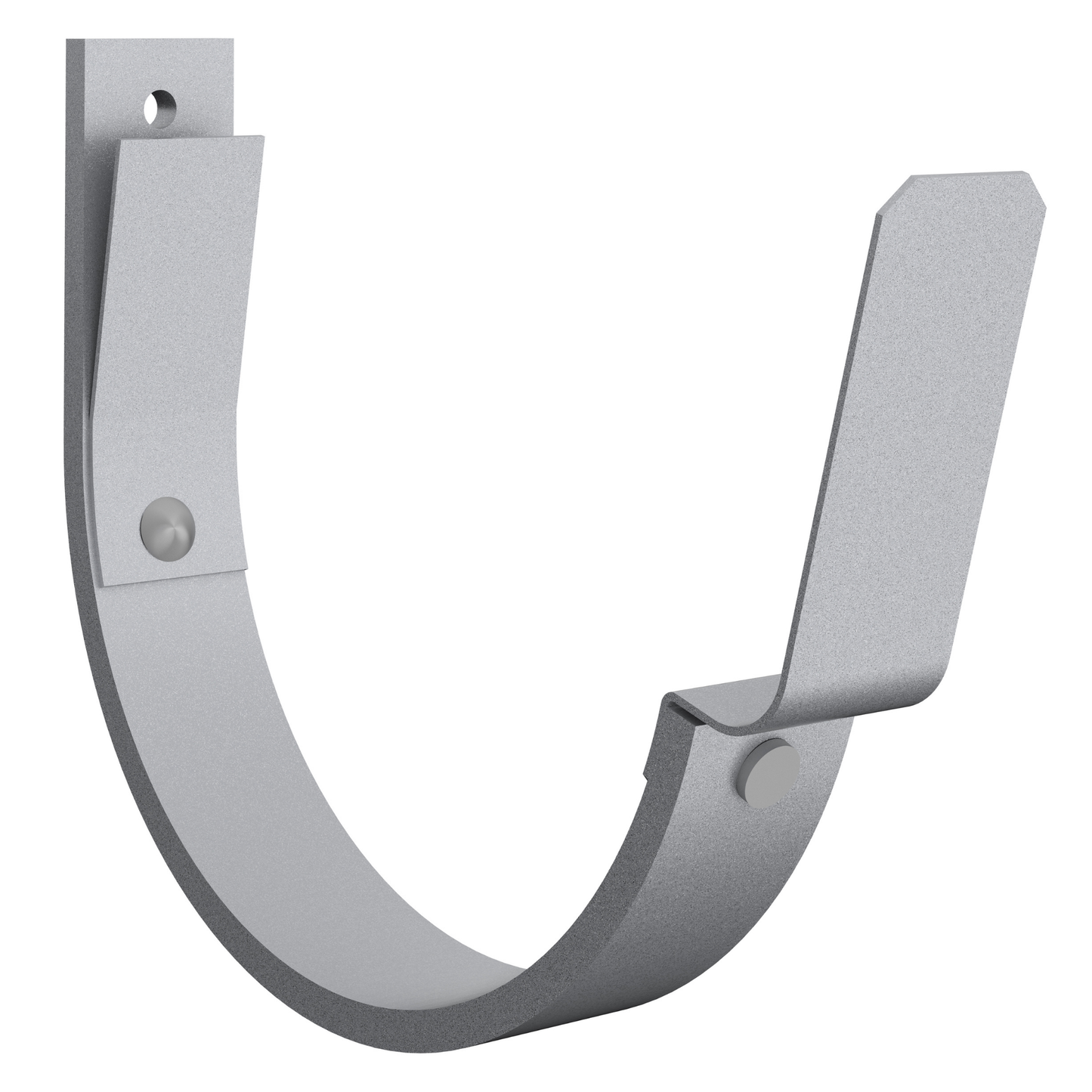 Nordic Steel Gutter Fascia Hanger with Tab – 6" – Silver Metallic